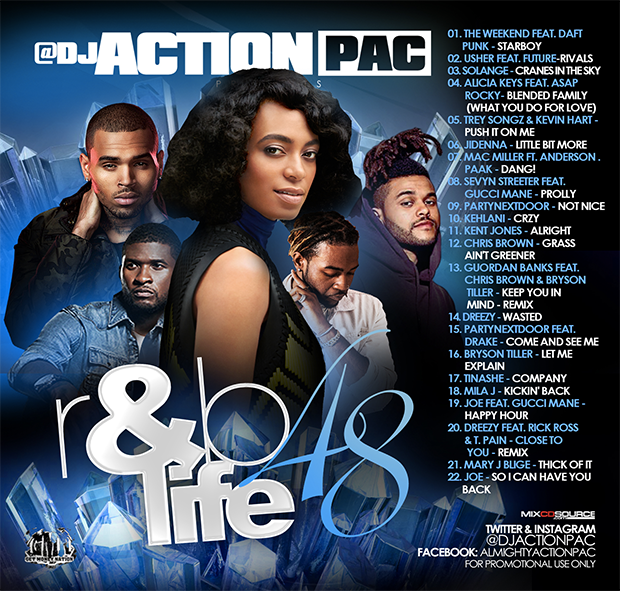 MIXTAPE, MIXCD, DJ ACTIONPAC, R&BLIFE, SOLANGE, THE WEEKND, CHRIS BROWN